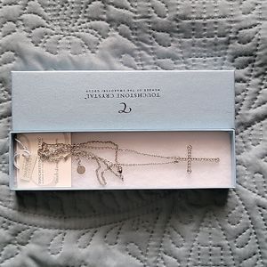Touchstone Crystal Cross Necklace